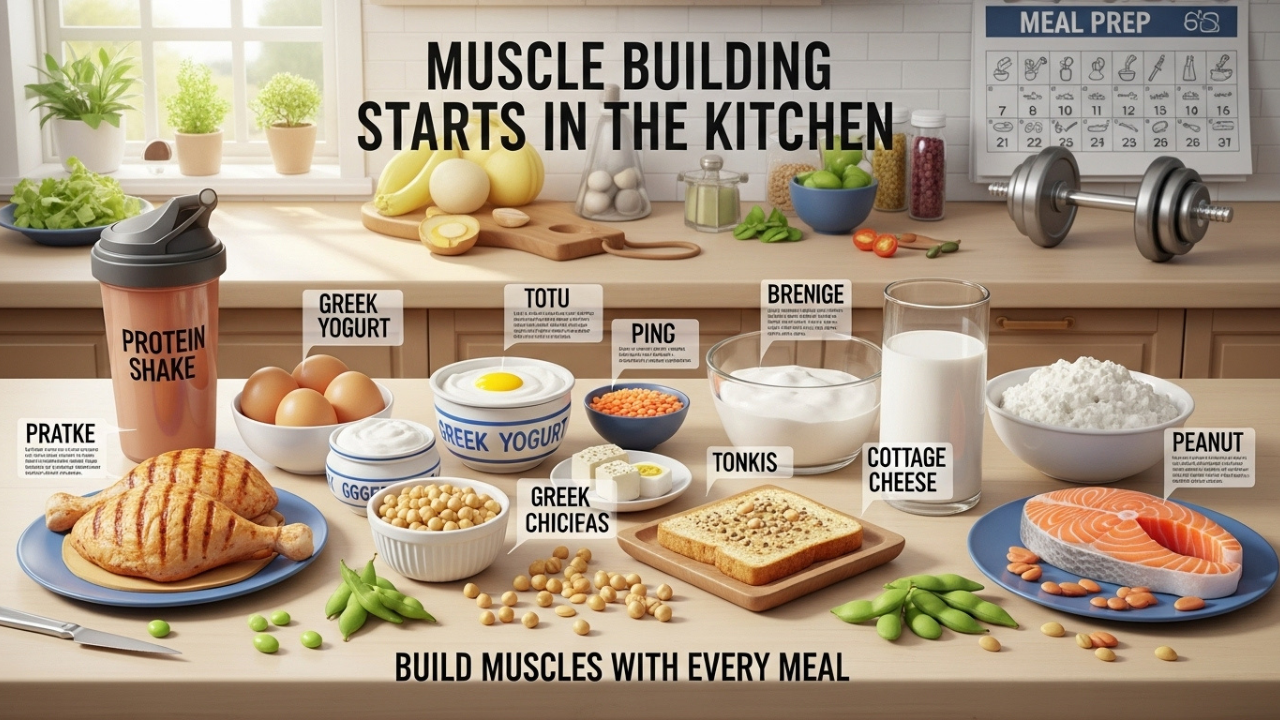 Best High-Protein Foods For Muscle Gain Beginners