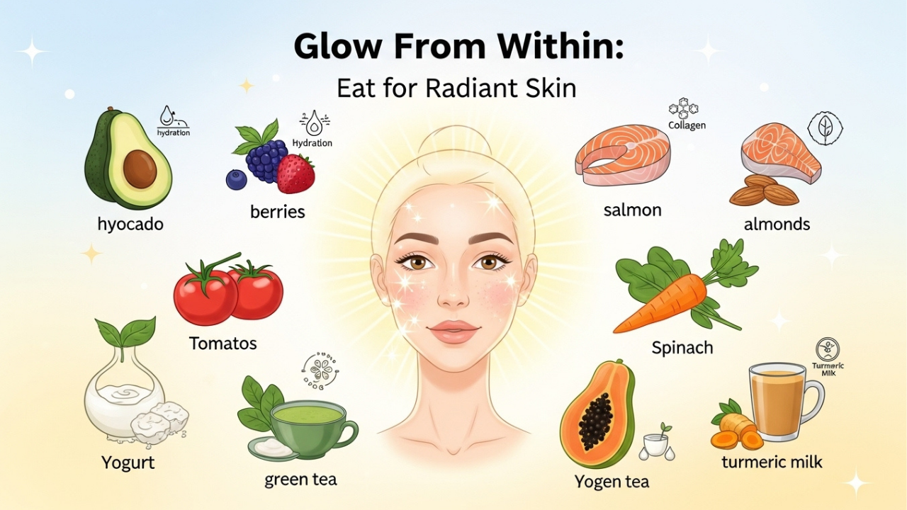What To Eat For Healthy Skin Glow Naturally
